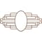 Ekena Millwork Elizabeth Wood Fretwork Prcd Ceiling Medallion, Walnut, 24"W x 12"H x 6 5/8"IW x 11 3/8"IH x 1/4"T CMWP24X12X0250EBWA - alternate 1